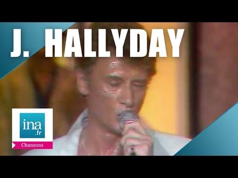 Johnny Hallyday sings Le chanteur abandonne live on French television