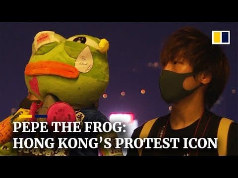 Pepe as a Hong Kong protest icon