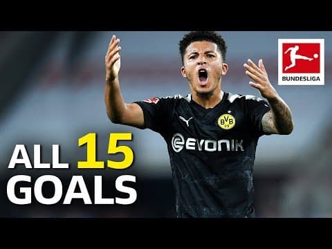 All Sancho goals for Dortmund to summer 2019