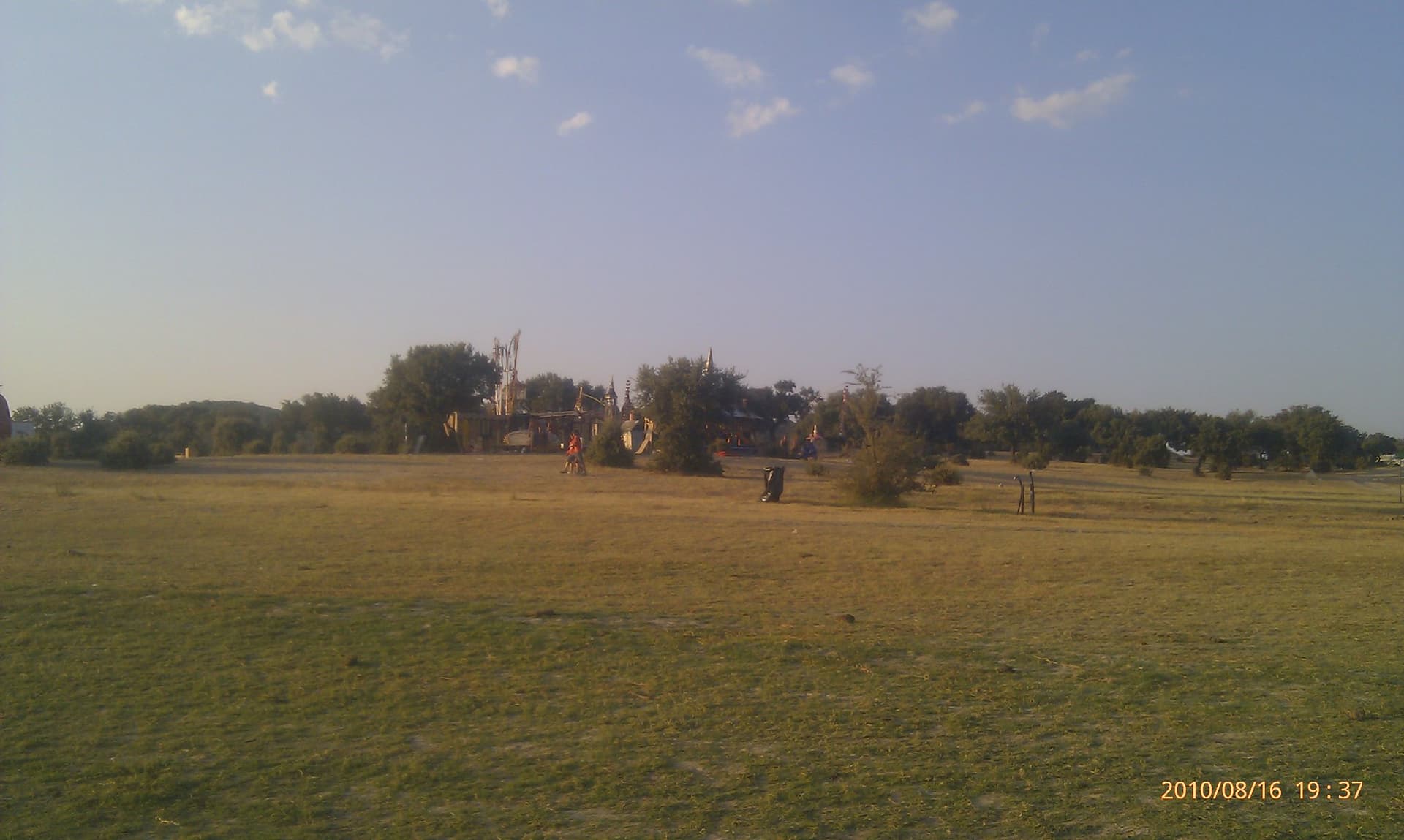 Empty field before the festival opens, Boom 2010