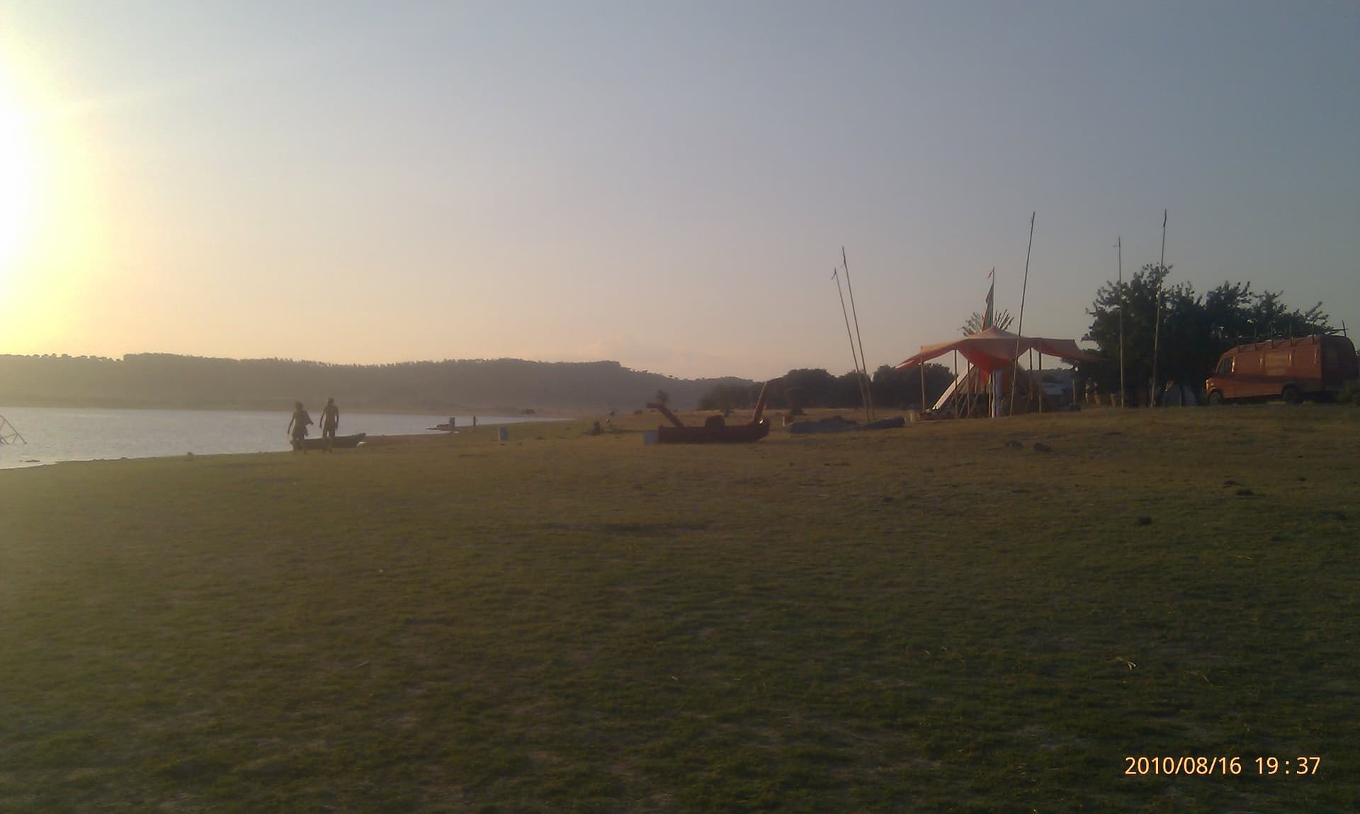 Evening light across the festival field, Boom 2010