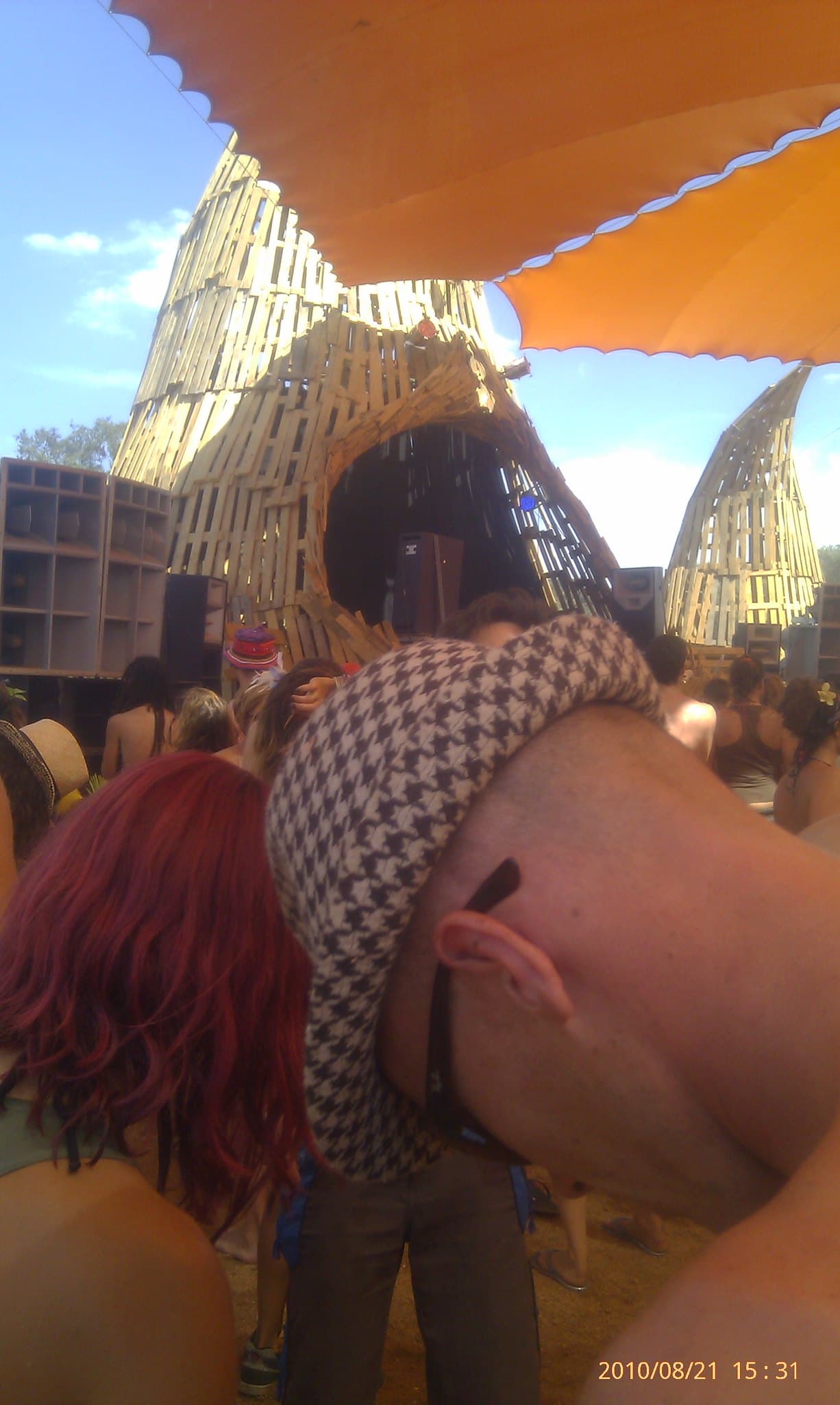 Shoulder to shoulder under the orange canopy, Boom 2010