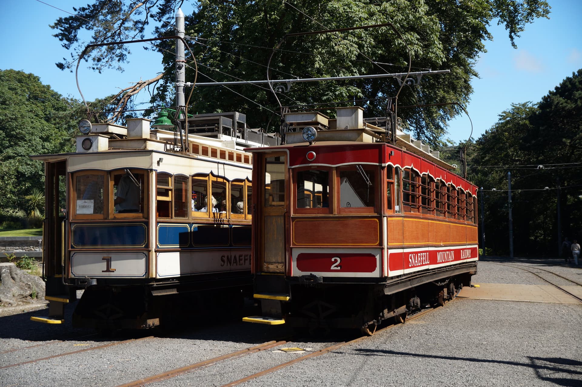 Snaefell Mountain Railway 1+2 Laxey 2017-07-12