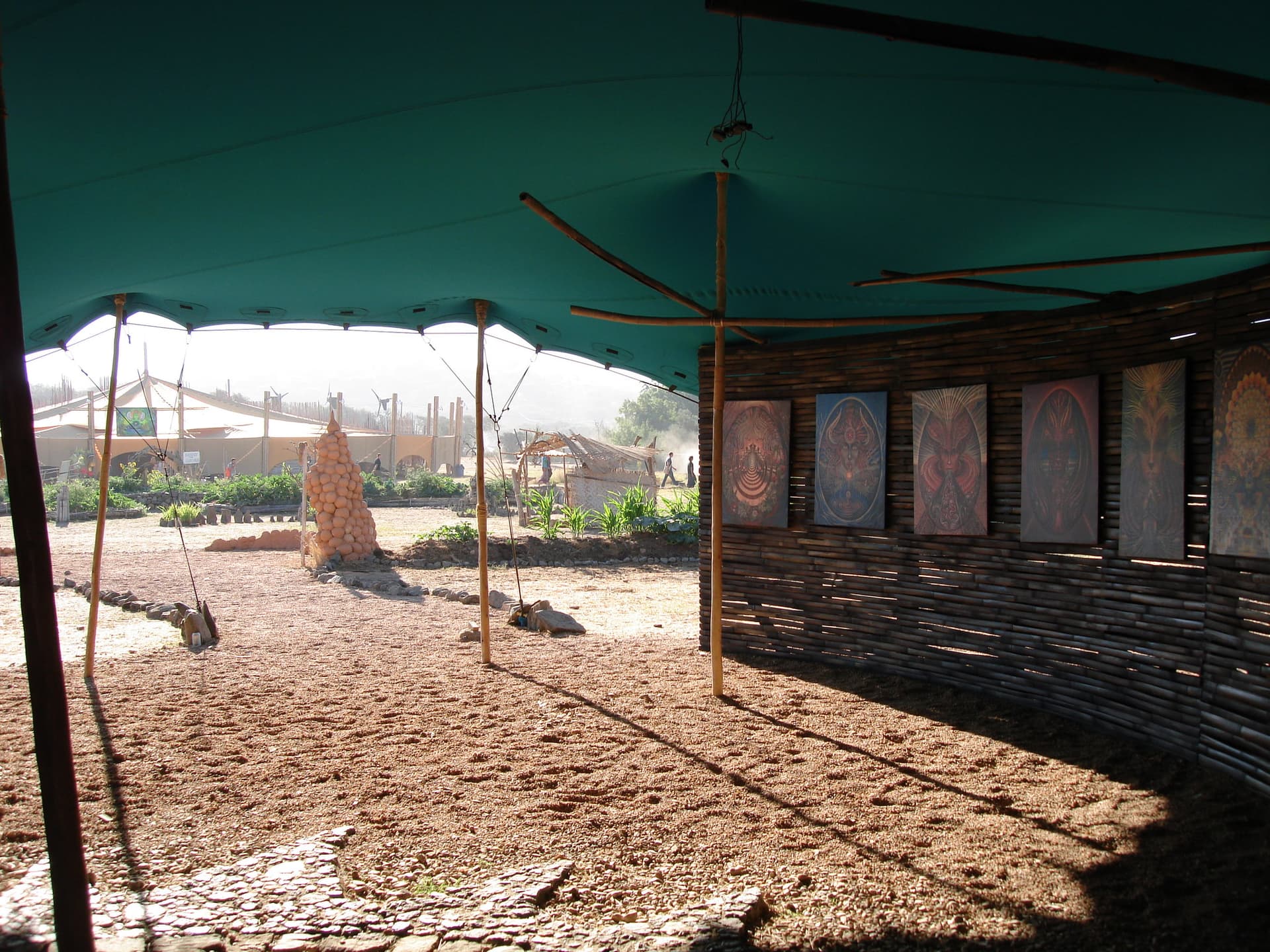 Entering the visionary art gallery, Boom 2012