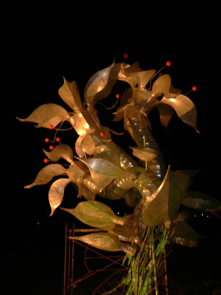 Cosmic walkers deco flower, second view, Boom 2006