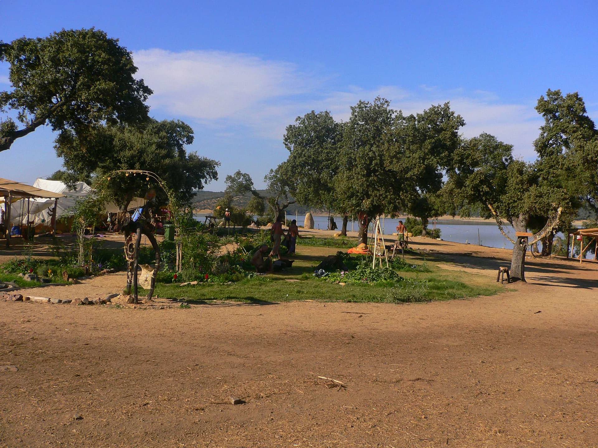 Planted garden beds beside the reservoir, Boom 2006