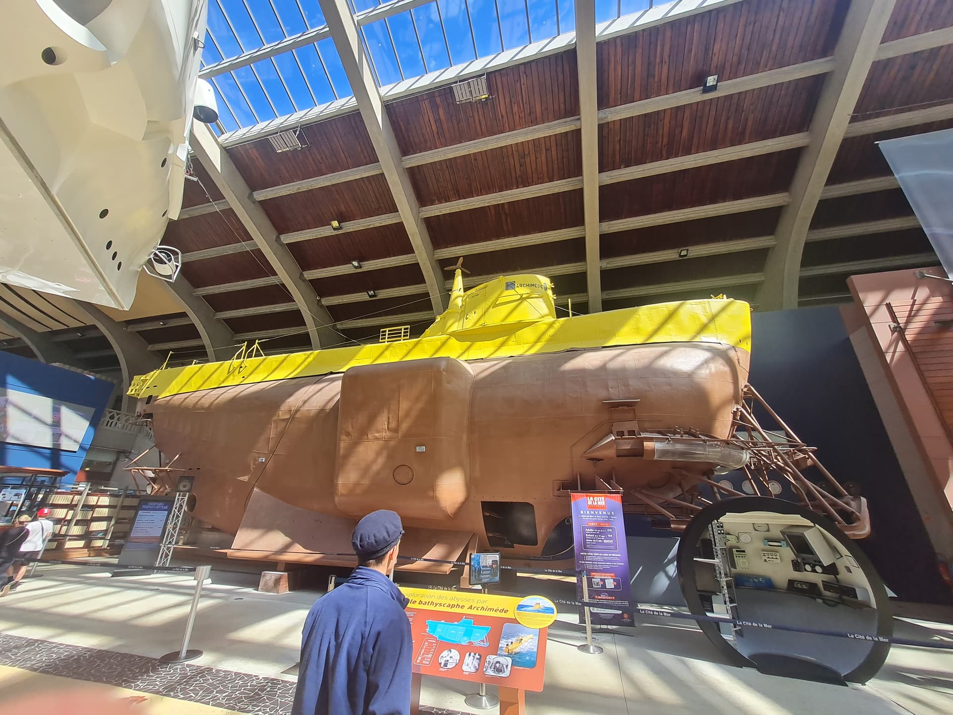 The bathyscaphe Archimede preserved at Cherbourg