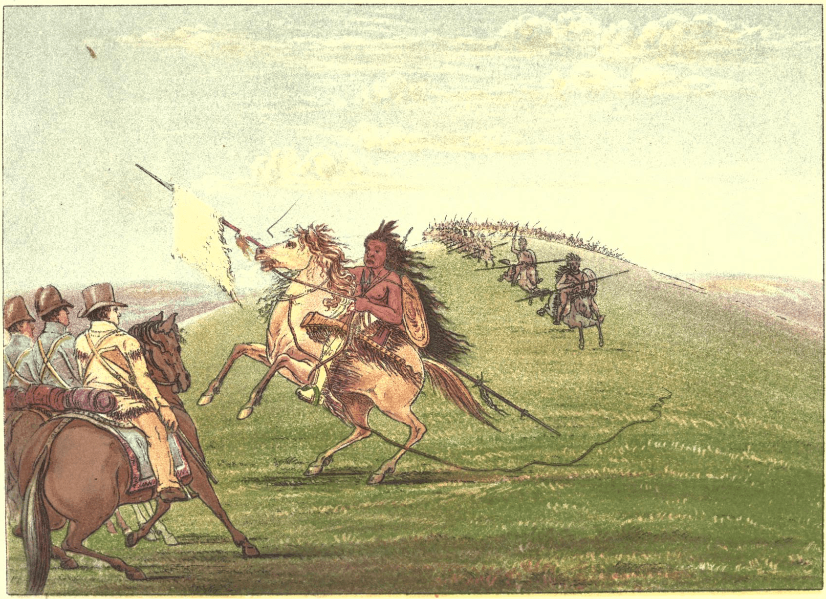 Colonel Henry Dodge first meets a Comanche emissary, July 14, 1834