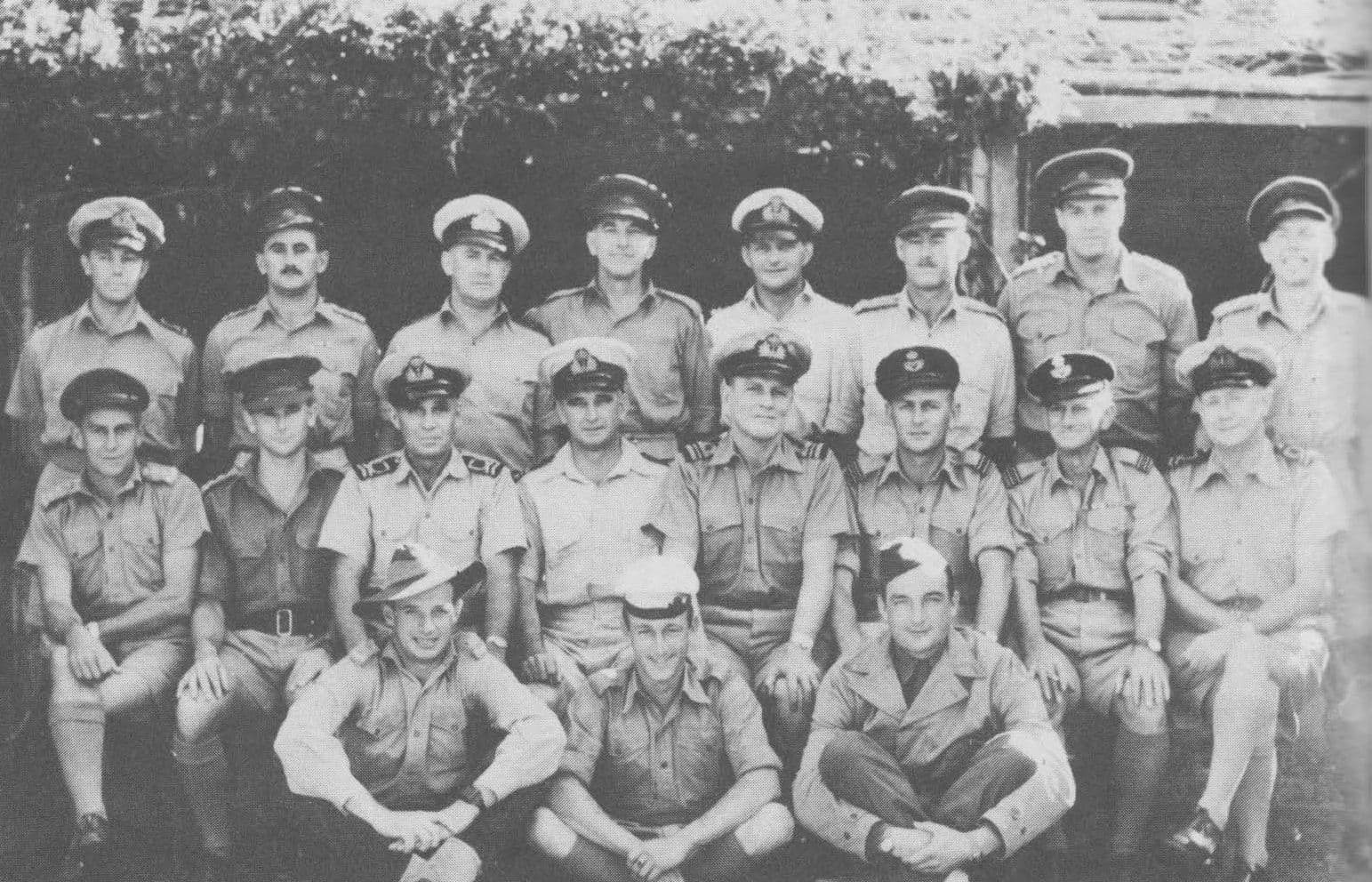 An undated, group photo of Coastwatchers somewhere in the Solomon Islands, probably in 1943 or 1944