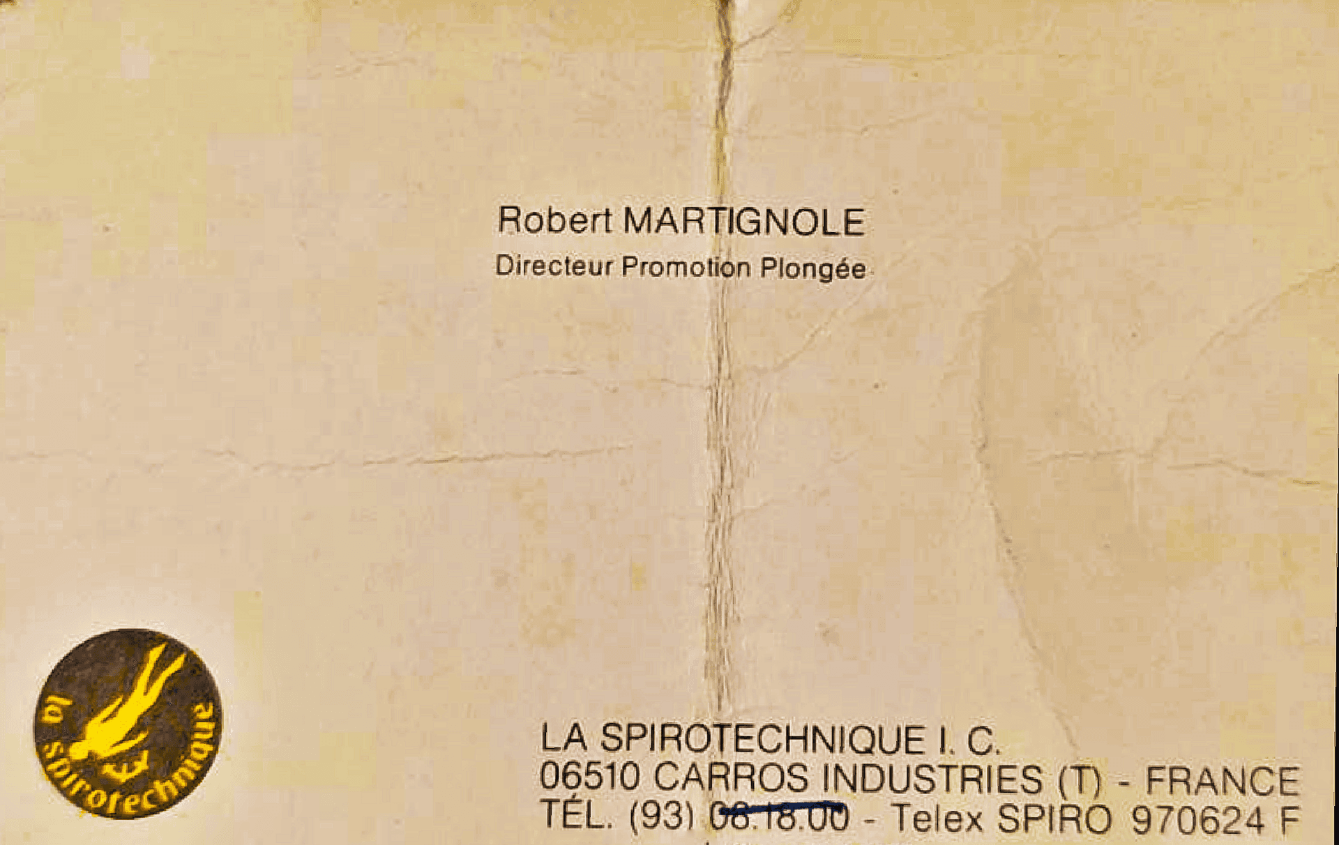 A La Spirotechnique trade card