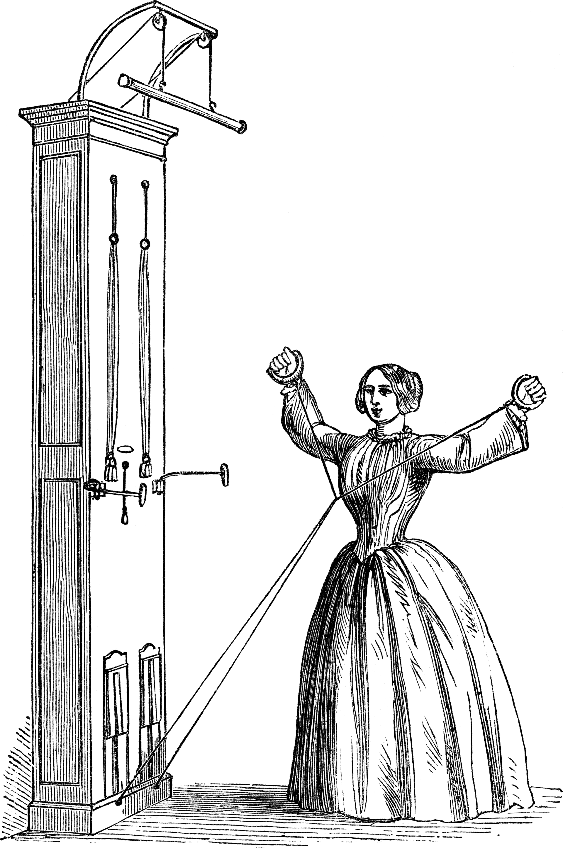 Chest expander exercise, plate four