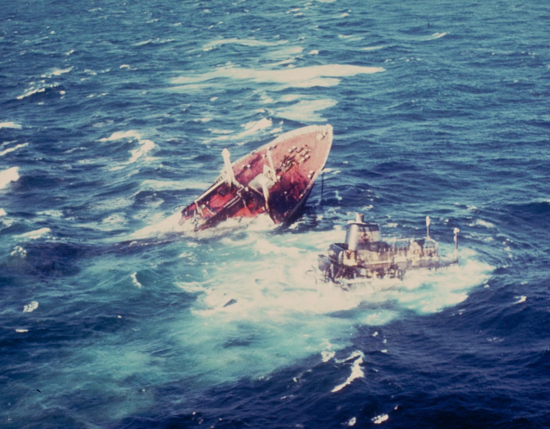 The Argo Merchant breaks up off Nantucket, 1976