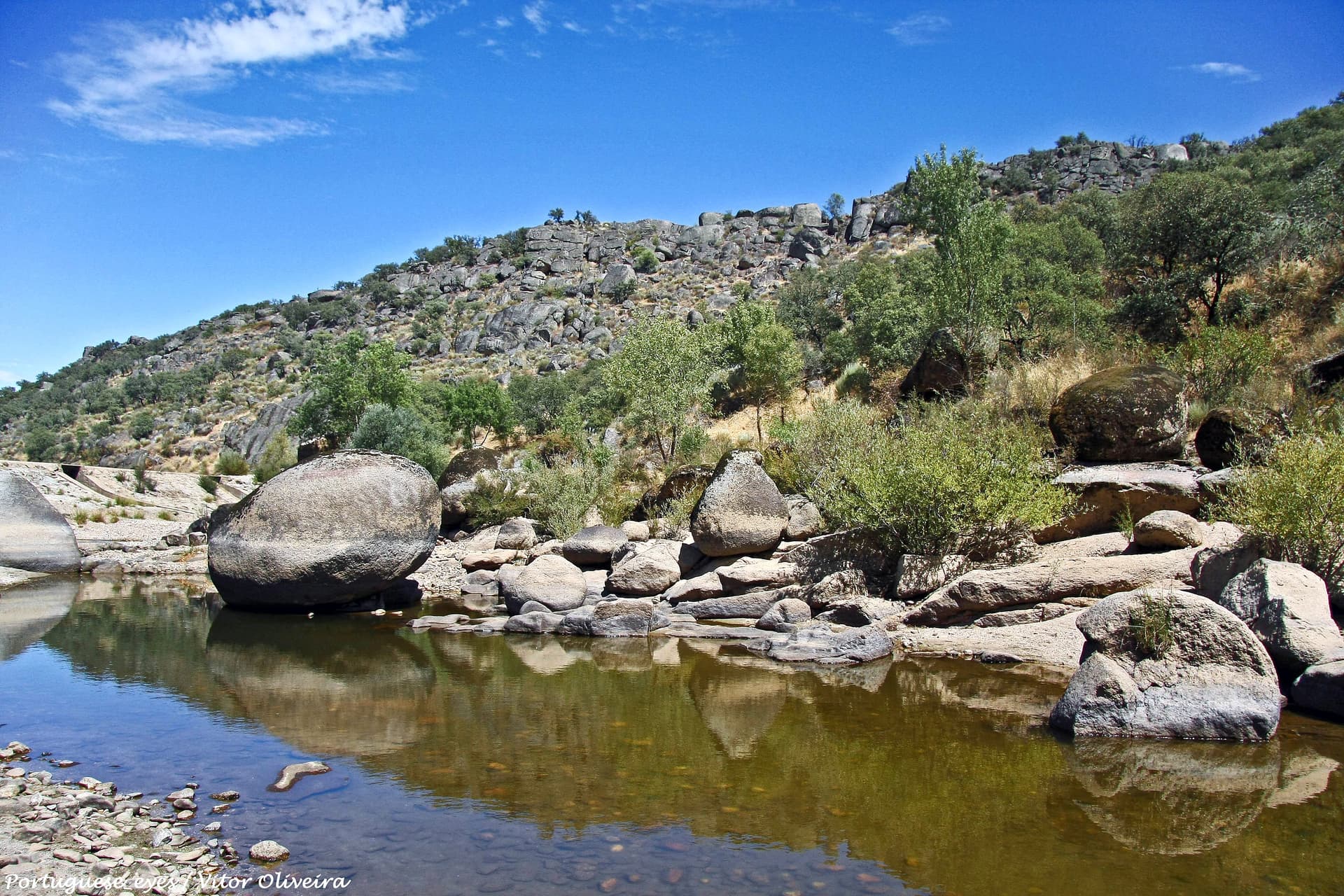 Pool in the Erges river valley