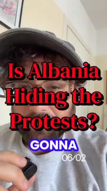There was very little focus on the protests in Albania yesterday and that may be by design.