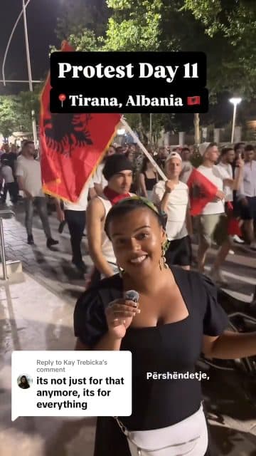 Day 11 of protests saw people from all over Albania and even the diaspora come together,
