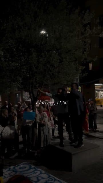 La diaspora albanese a Firenze. Supportando i nostri Fratelli a Tirana. 🇦🇱