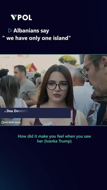PBS NewsHour spoke with Albanians protesting in the streets against the takeover of Sazan