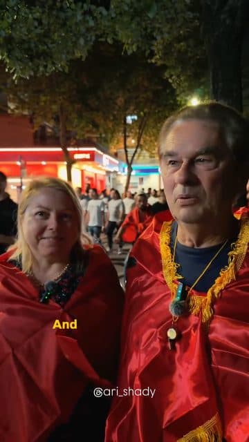 With Love from 2 Australia tourists 🇦🇺 ♥️🇦🇱 thank you being in my interview lovely couple