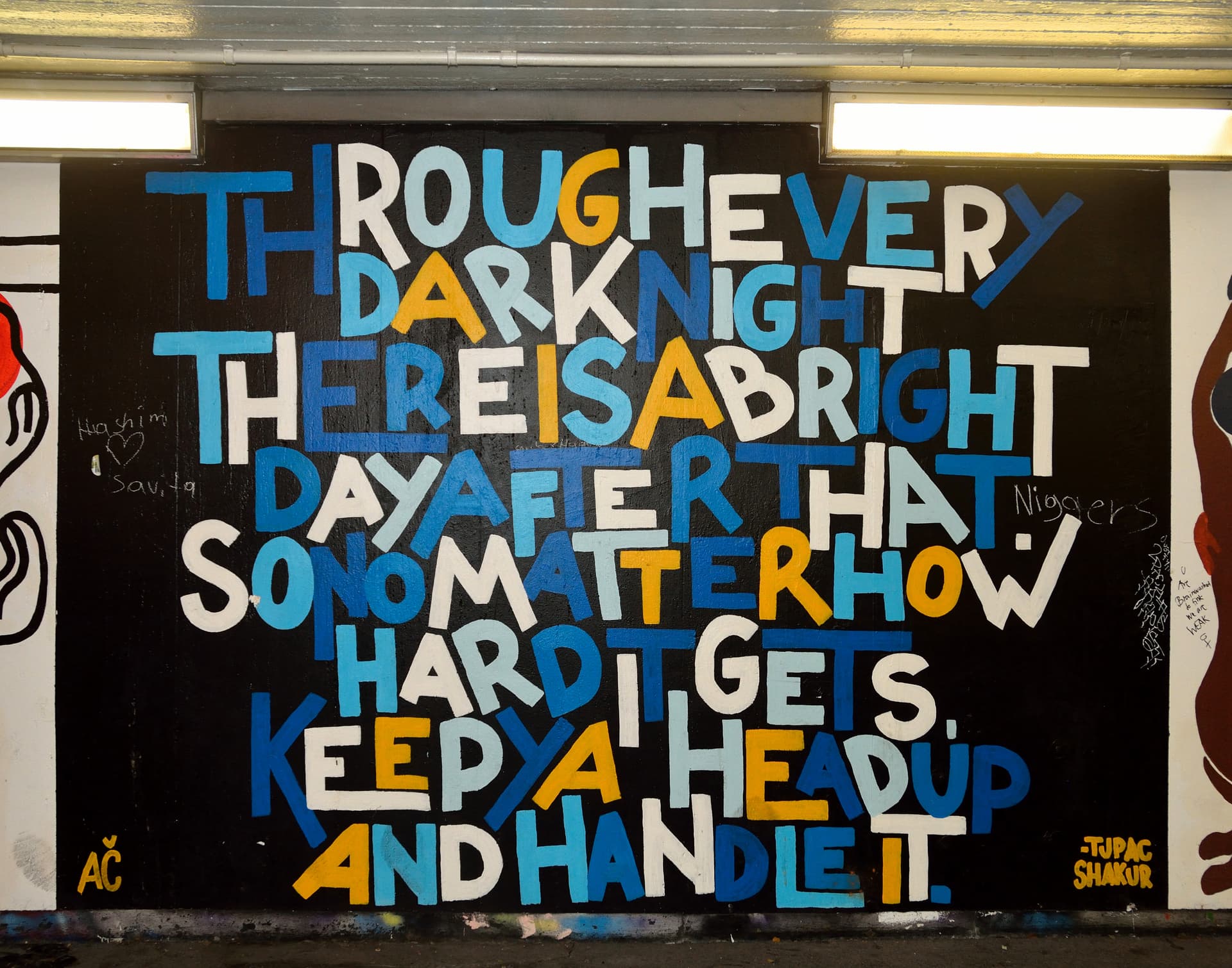 A mural in a Vienna underpass