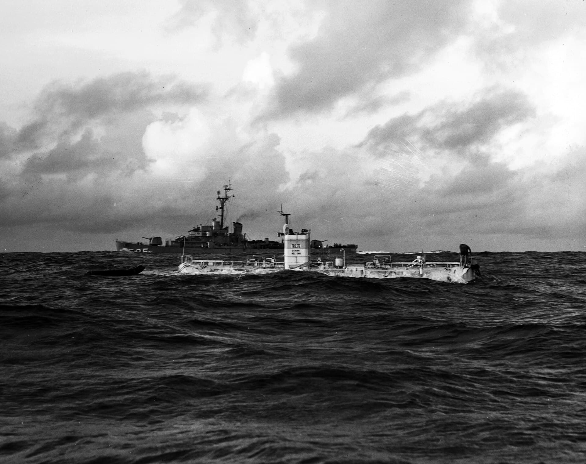 Trieste at Challenger Deep, 1960