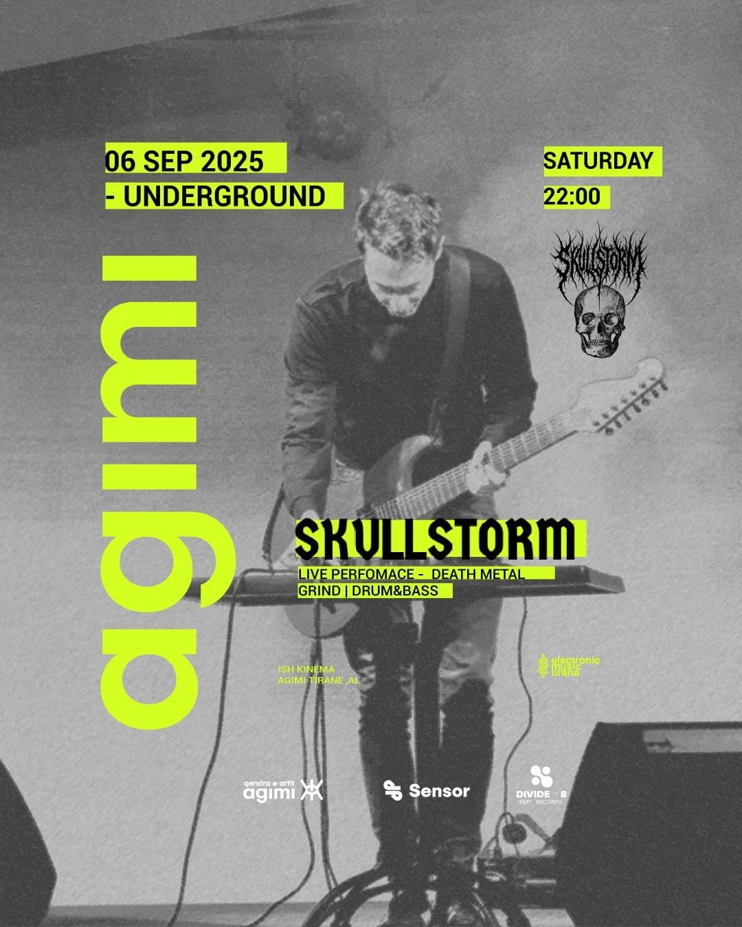 06 Sep - 📅Saturday - 🕘09 Pm - Skullstorm Live - Dark synth | death metal | g