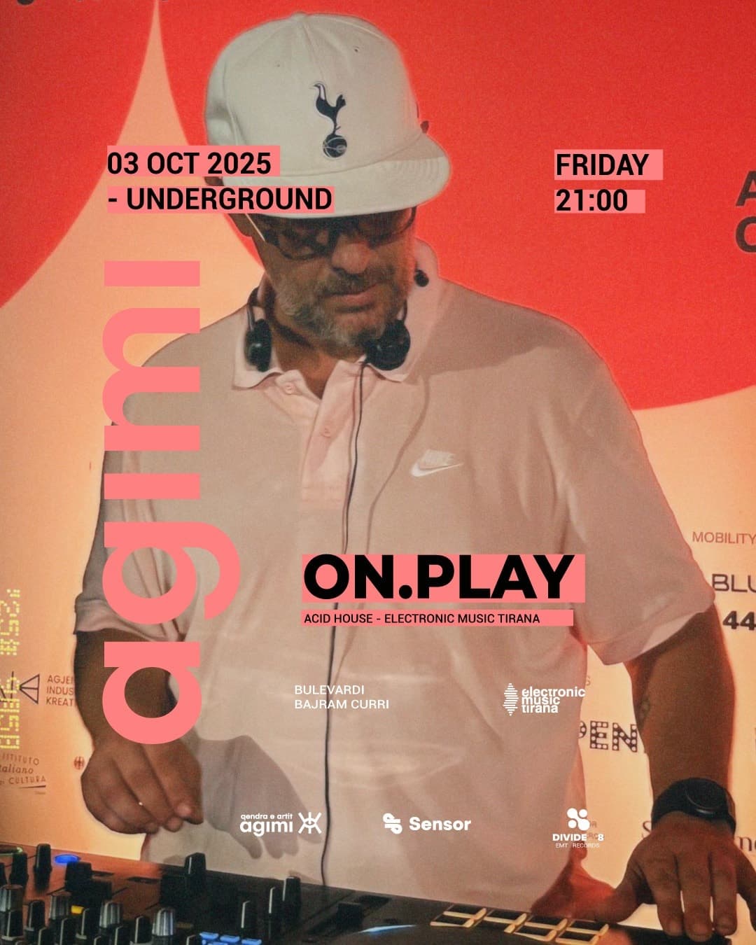 Friday - October 3rd - 21:00 - On.Play - Agimi Underground - -Acid House Night