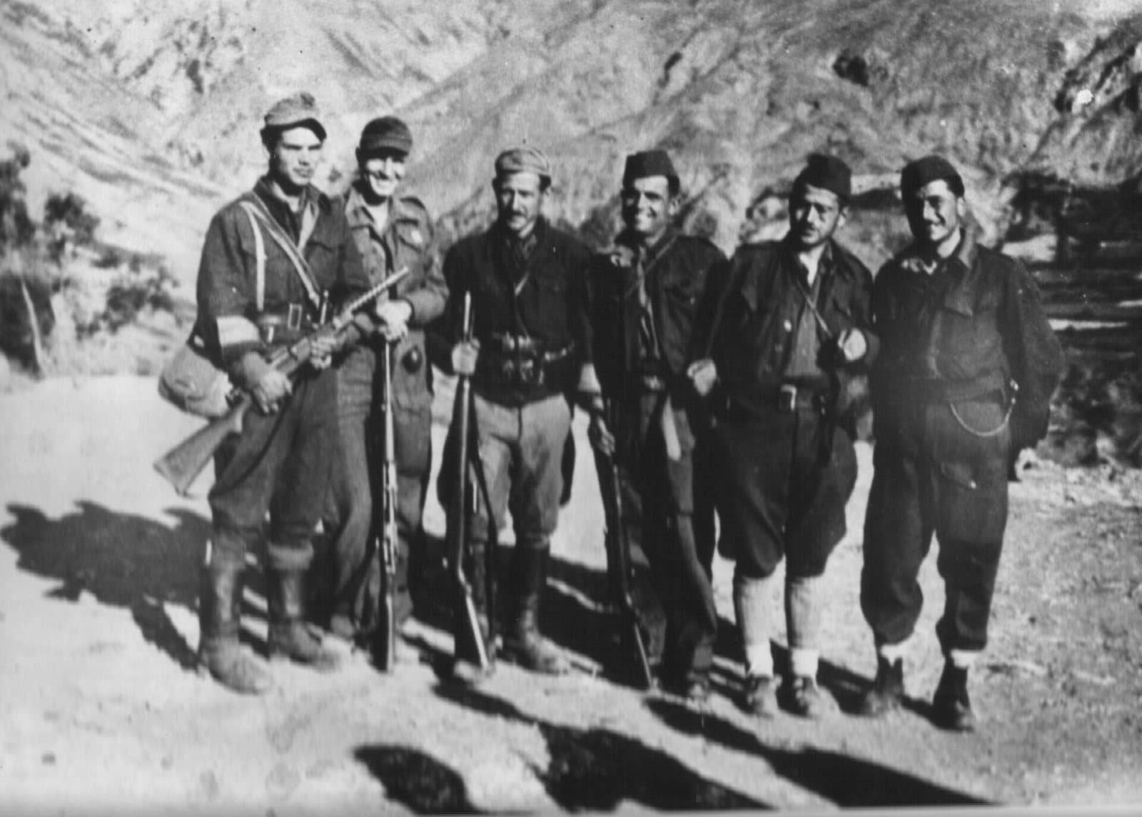 Staffs of the First Macedonian and First Albanian brigades