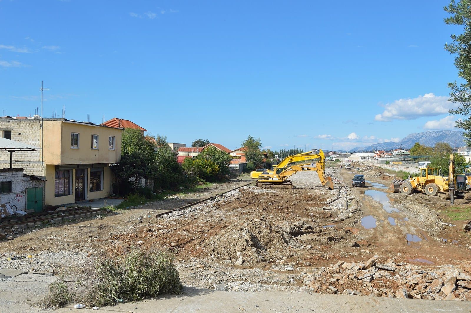What was left of Tirana station