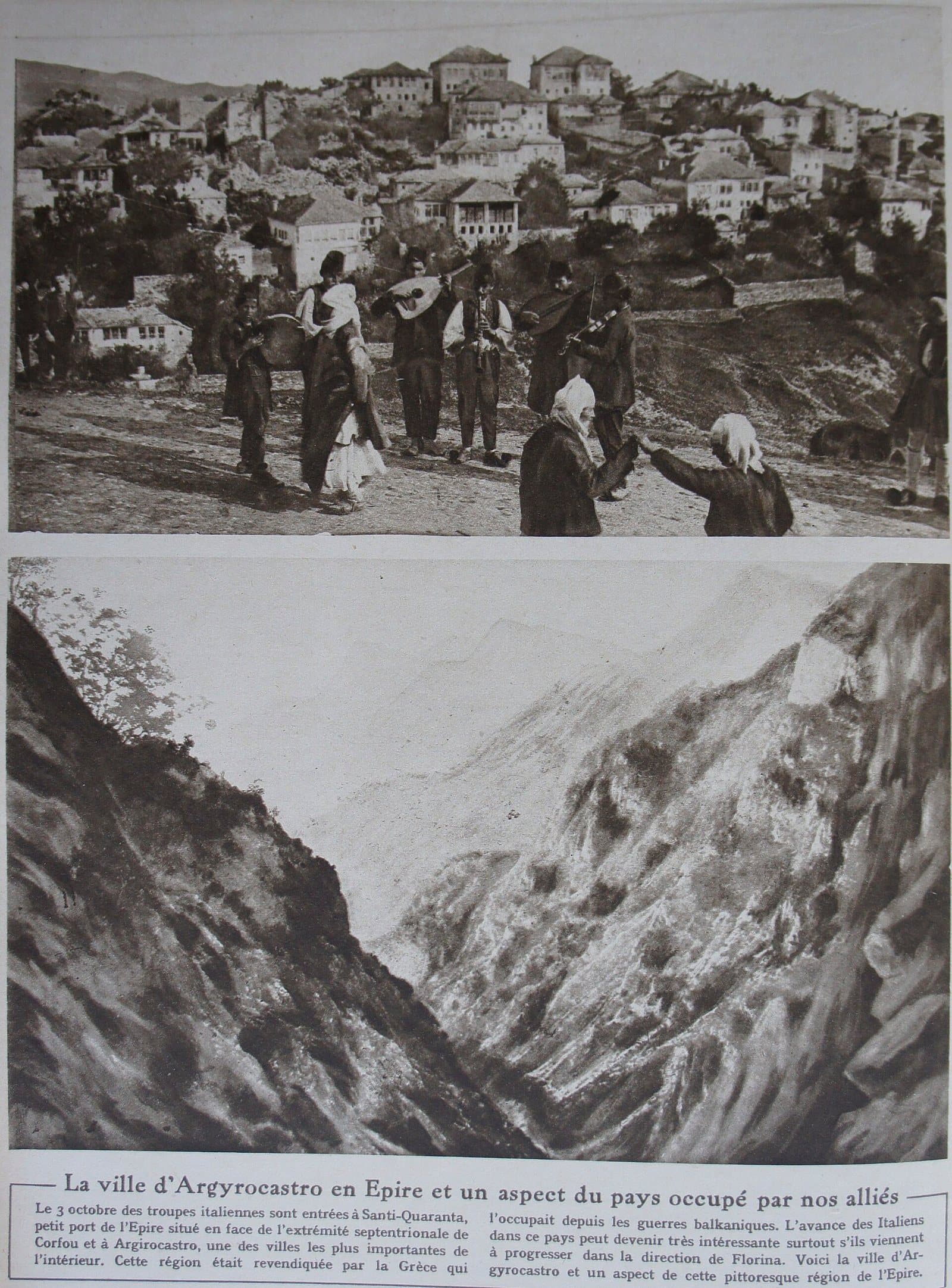 Italian troops in Gjirokaster