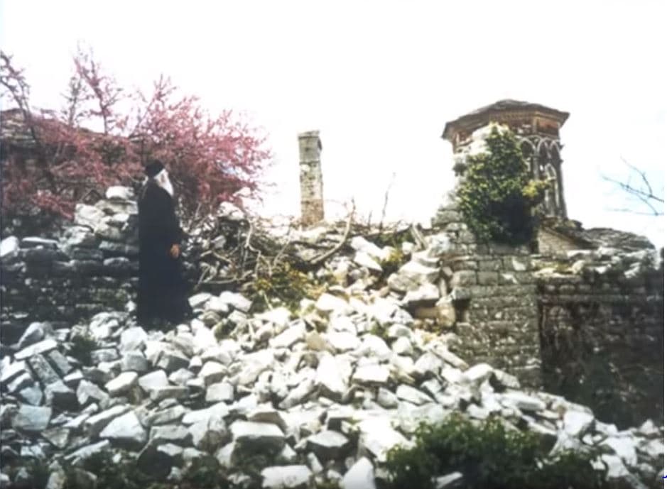 A destroyed church during the 1967 anti-religious campaign