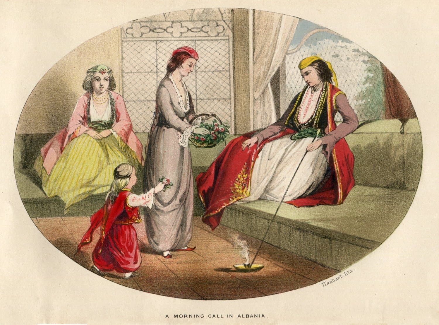 A morning call in Albania, 1864