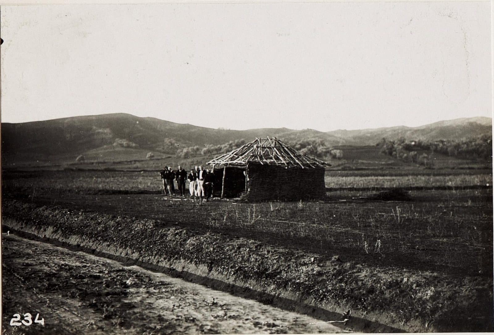 Albanian hut on the Peqin road