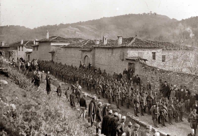 Albanian forces in the south