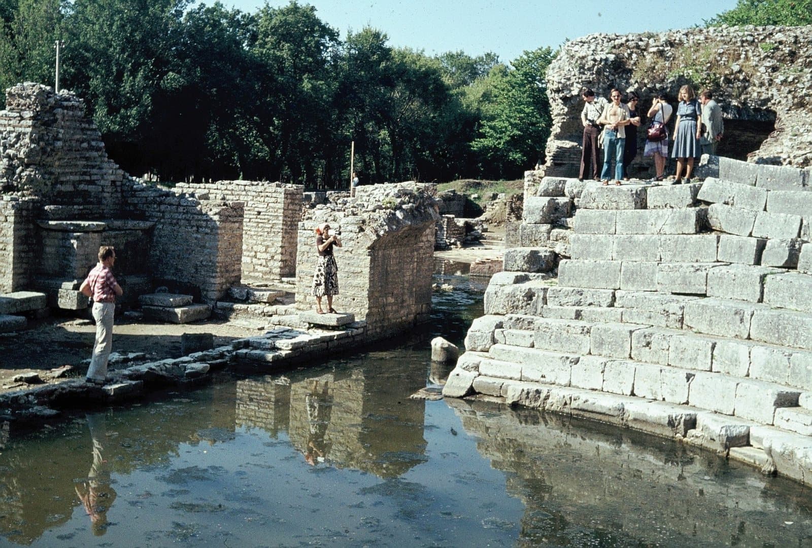 A German group at the theatre of Butrint
