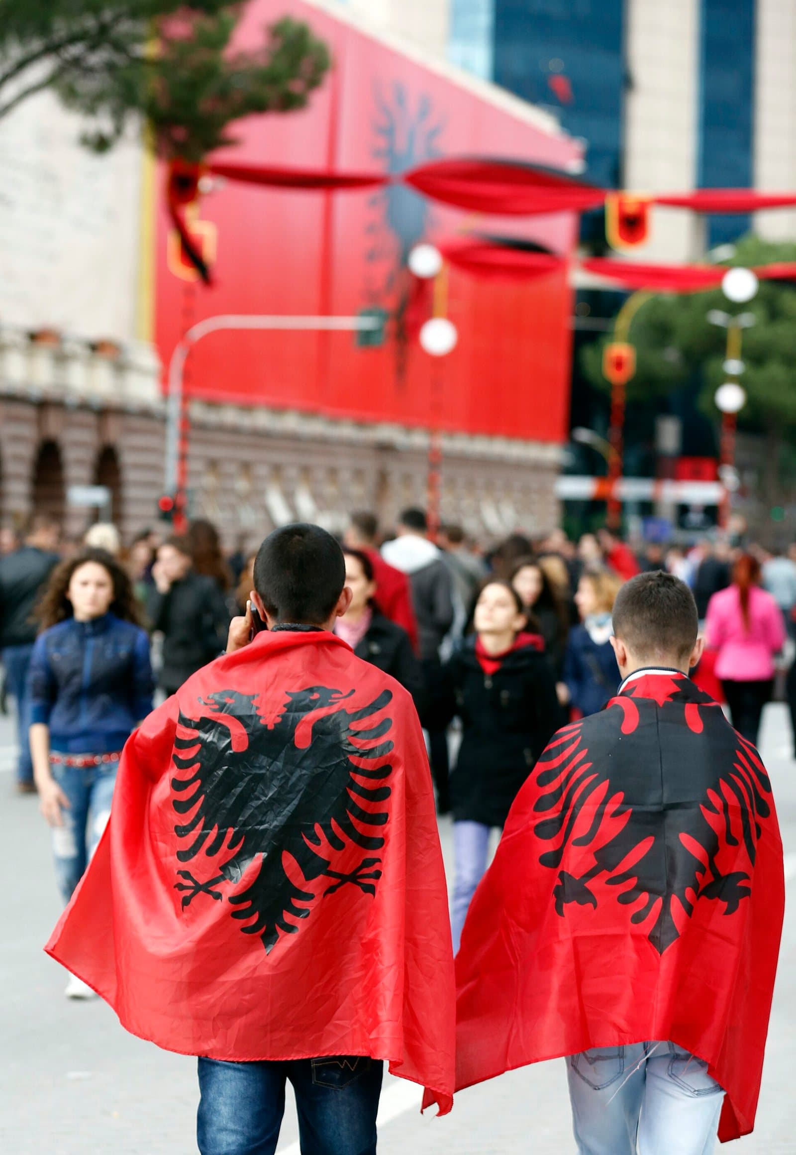Centenary crowd in Tirana