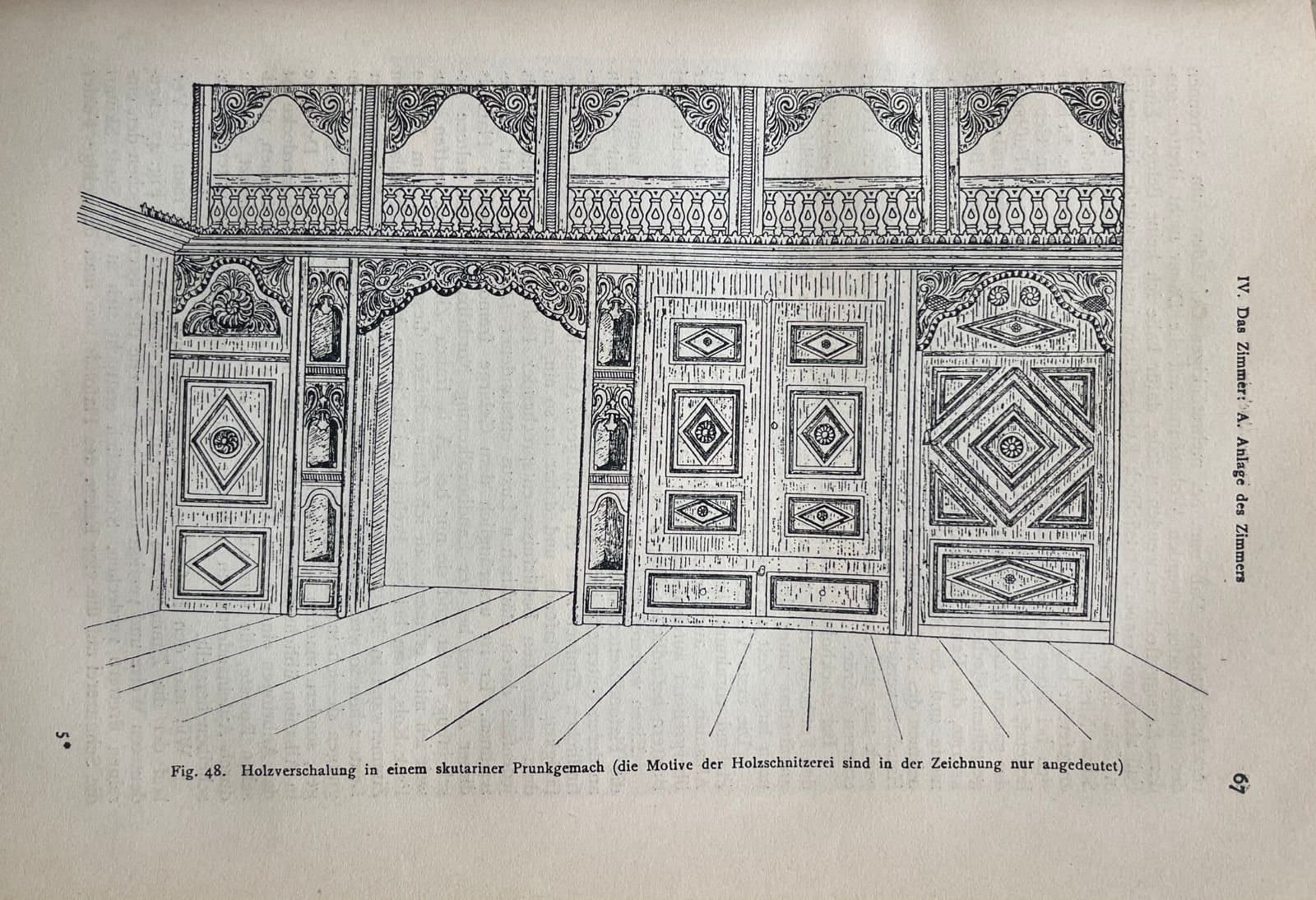 Carved panelling in a Shkodër reception room