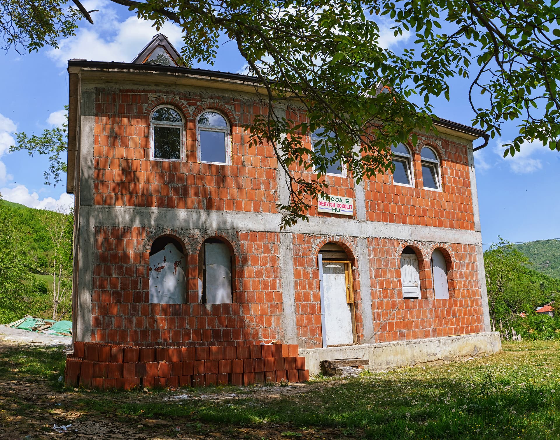 The rebuilt Dervish Sokoli teqe, Tropojë