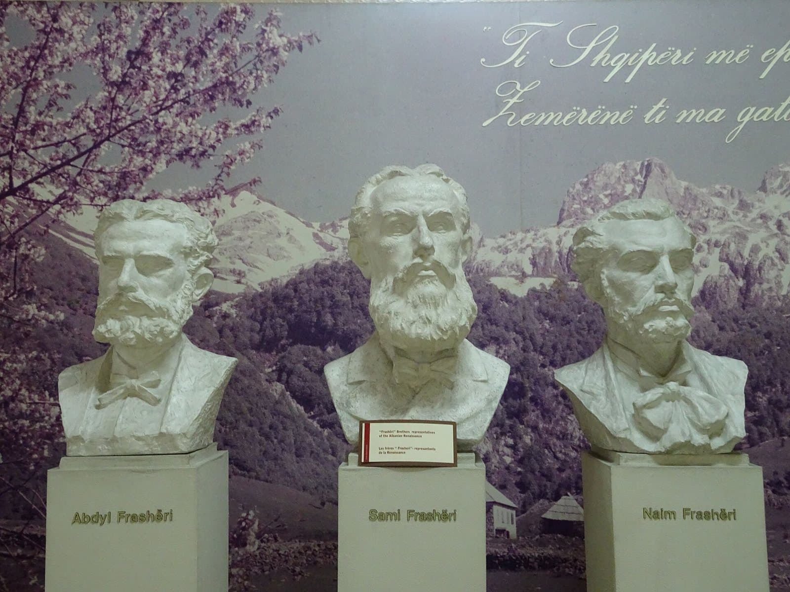 Busts of the Frasheri brothers, Tirana