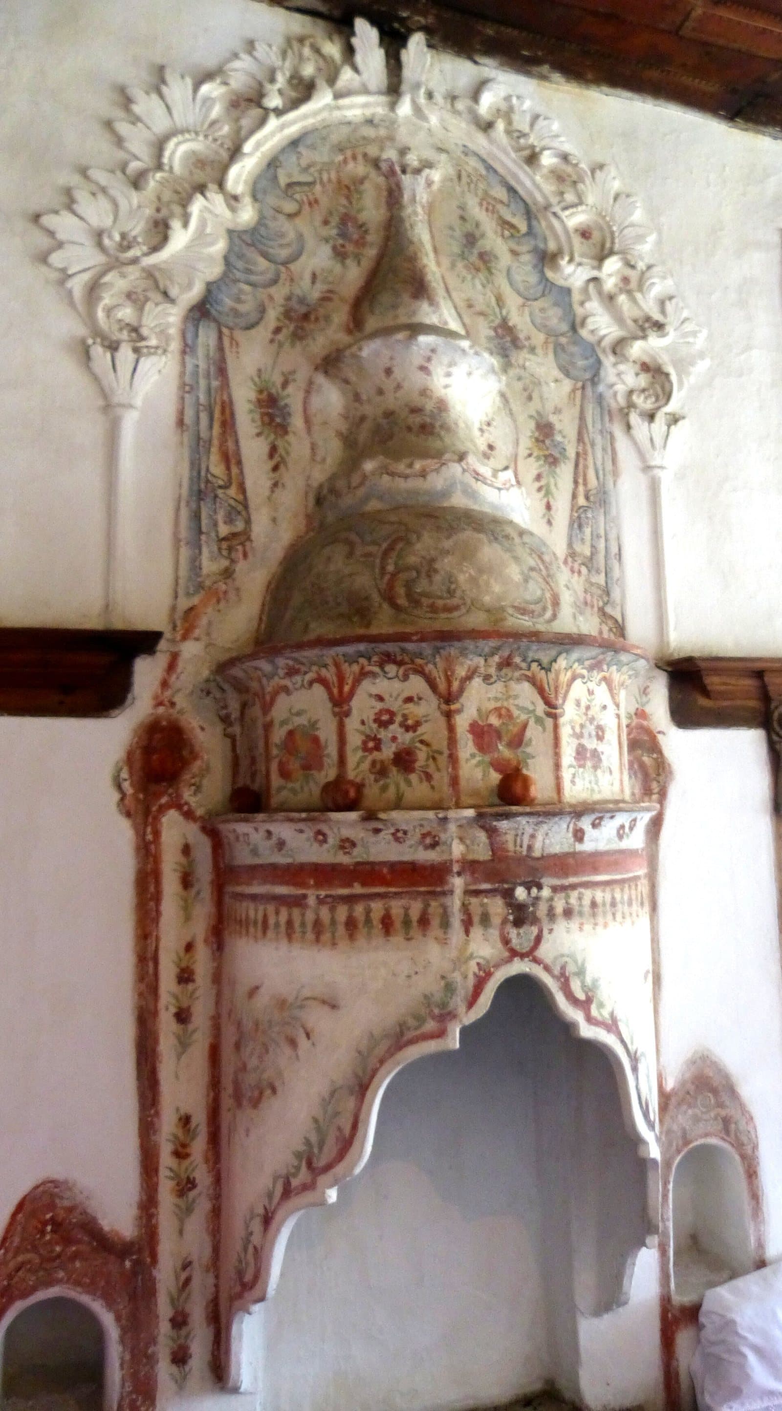 Painted chimneypiece in the Skenduli house, Gjirokaster