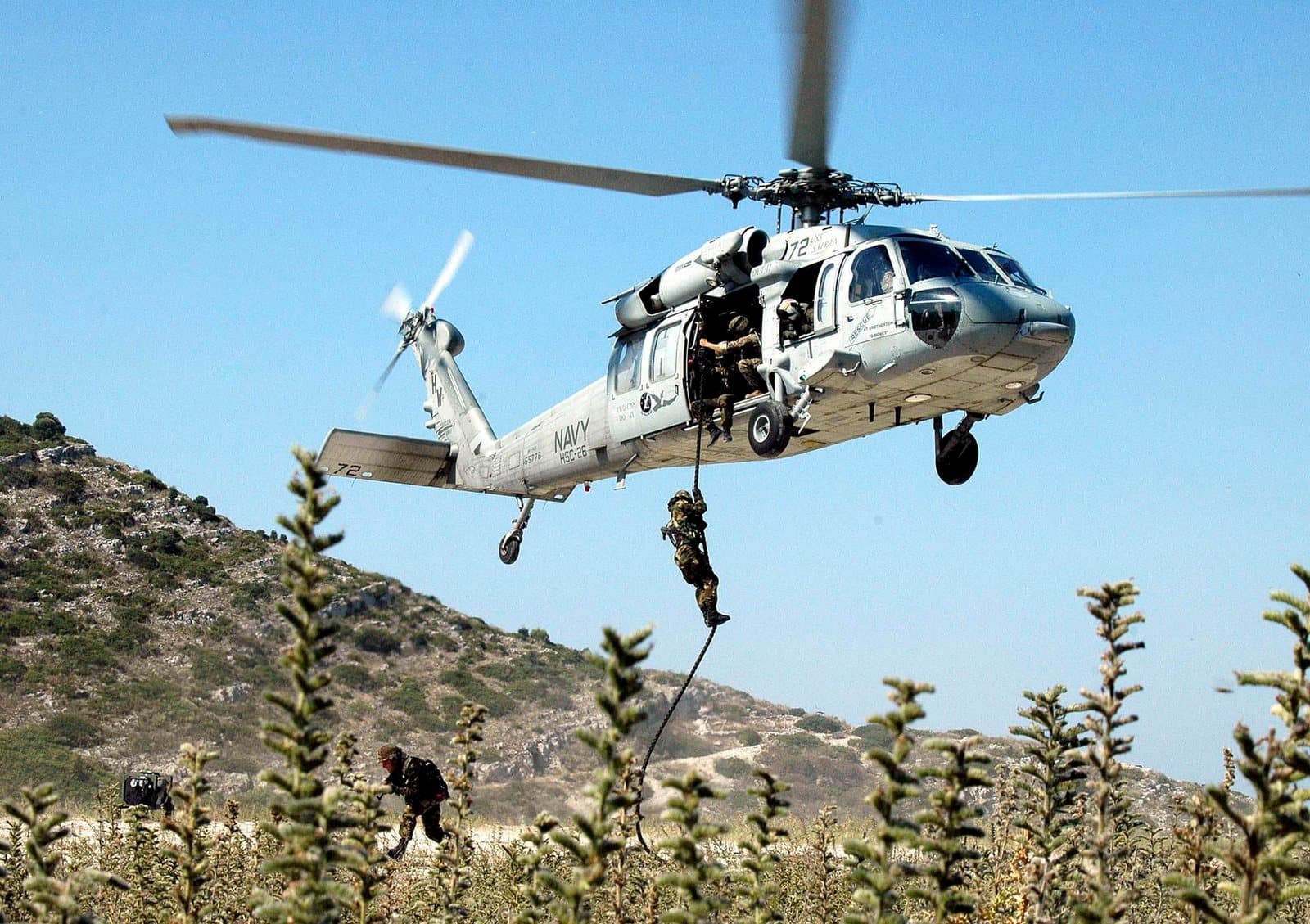 Albanian special forces training with the US Navy