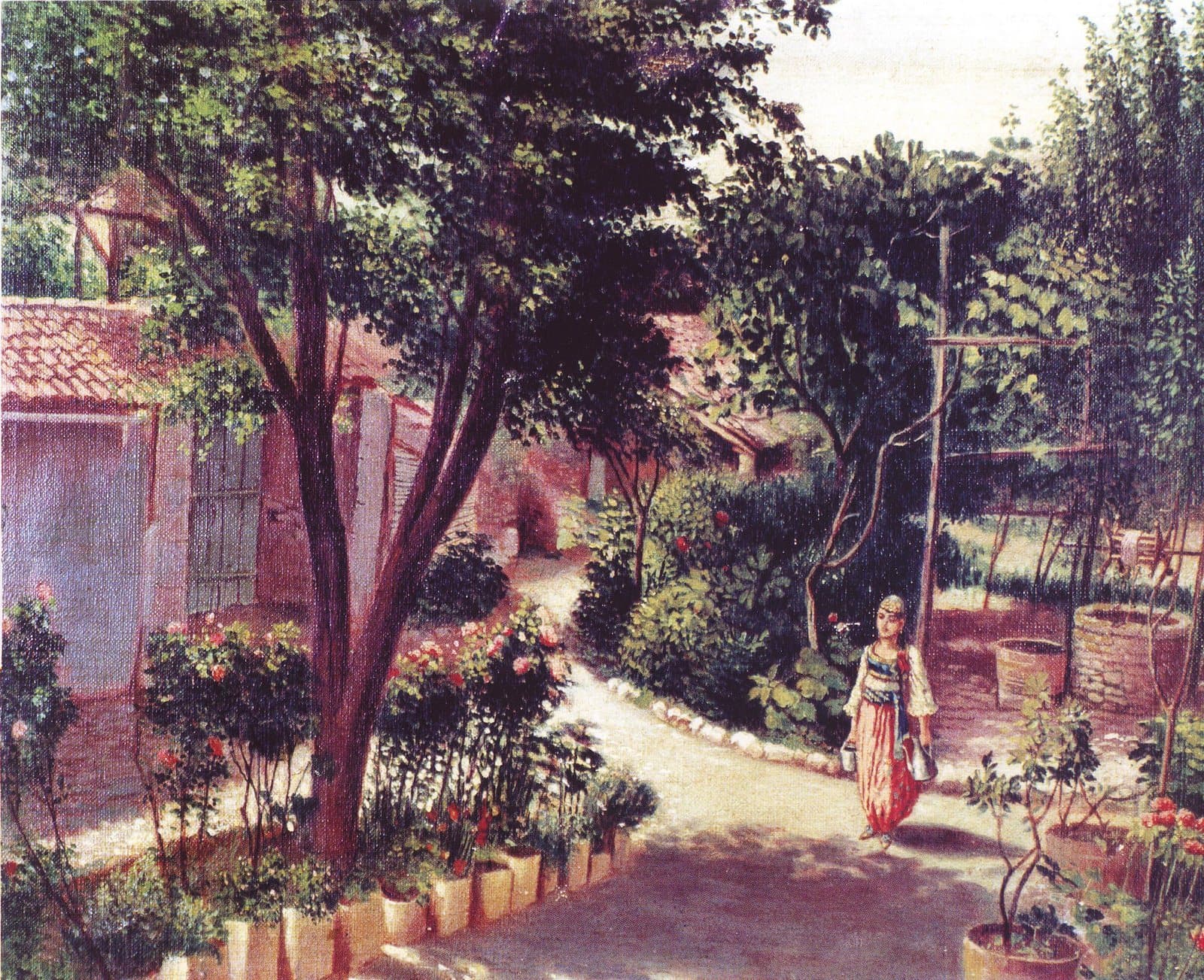 Kole Idromeno, Courtyard of a Shkodra House