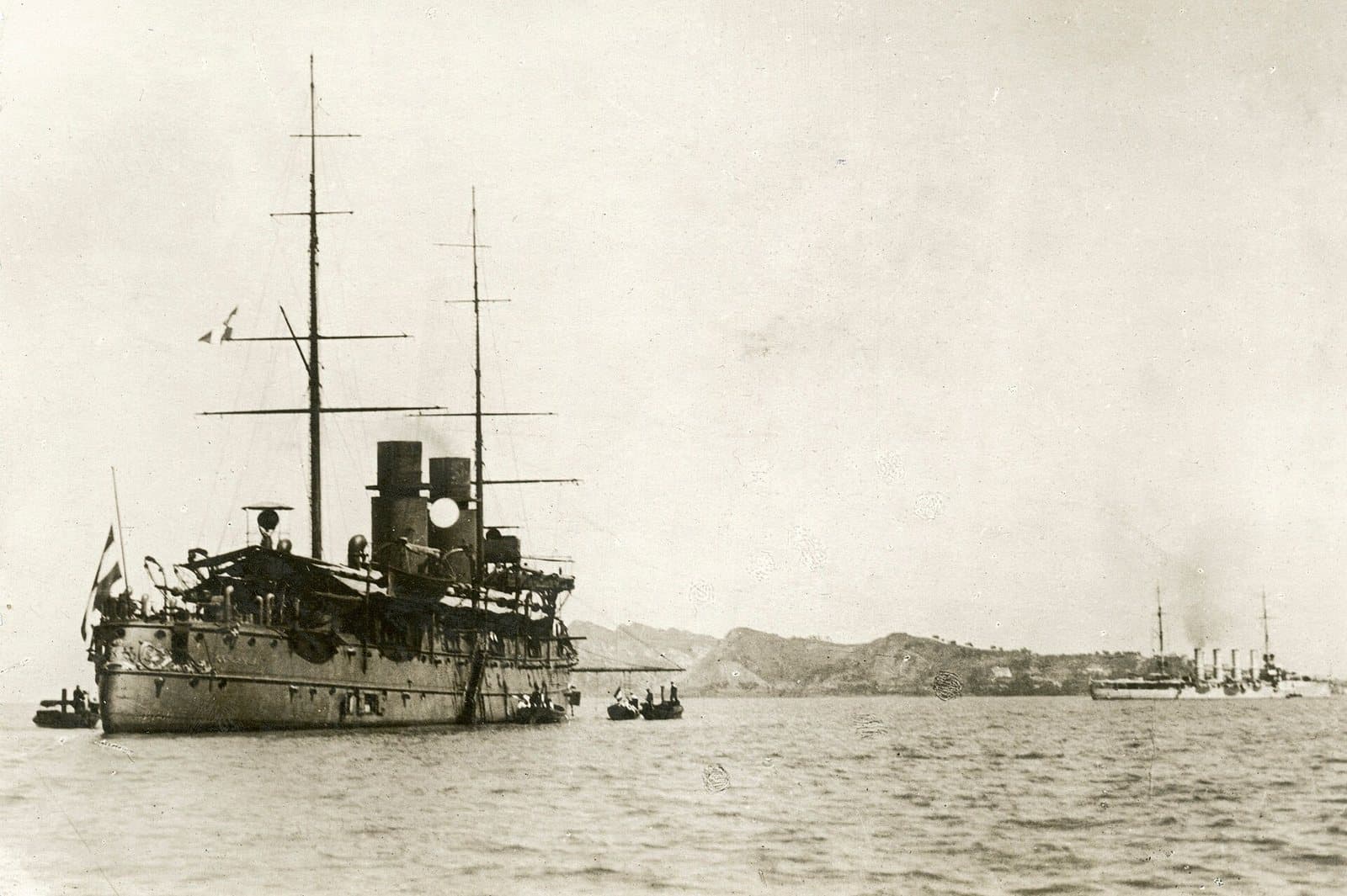 Major Thomson's coffin taken aboard the Noord-Brabant