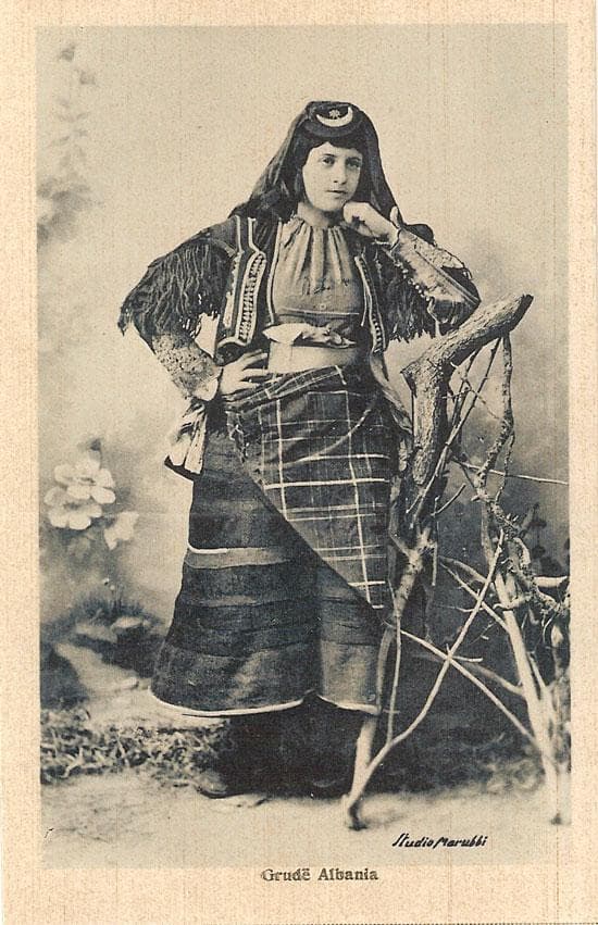 Woman from Grudë, Marubi studio