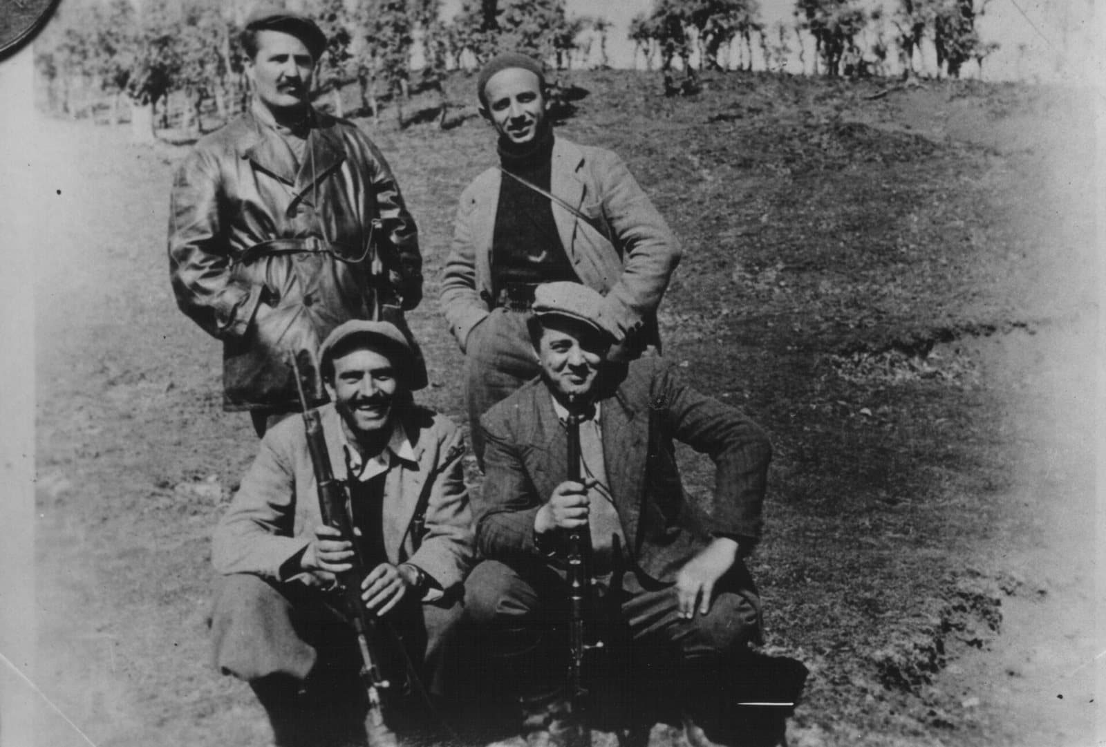 Yugoslav delegates with Albanian communist leaders