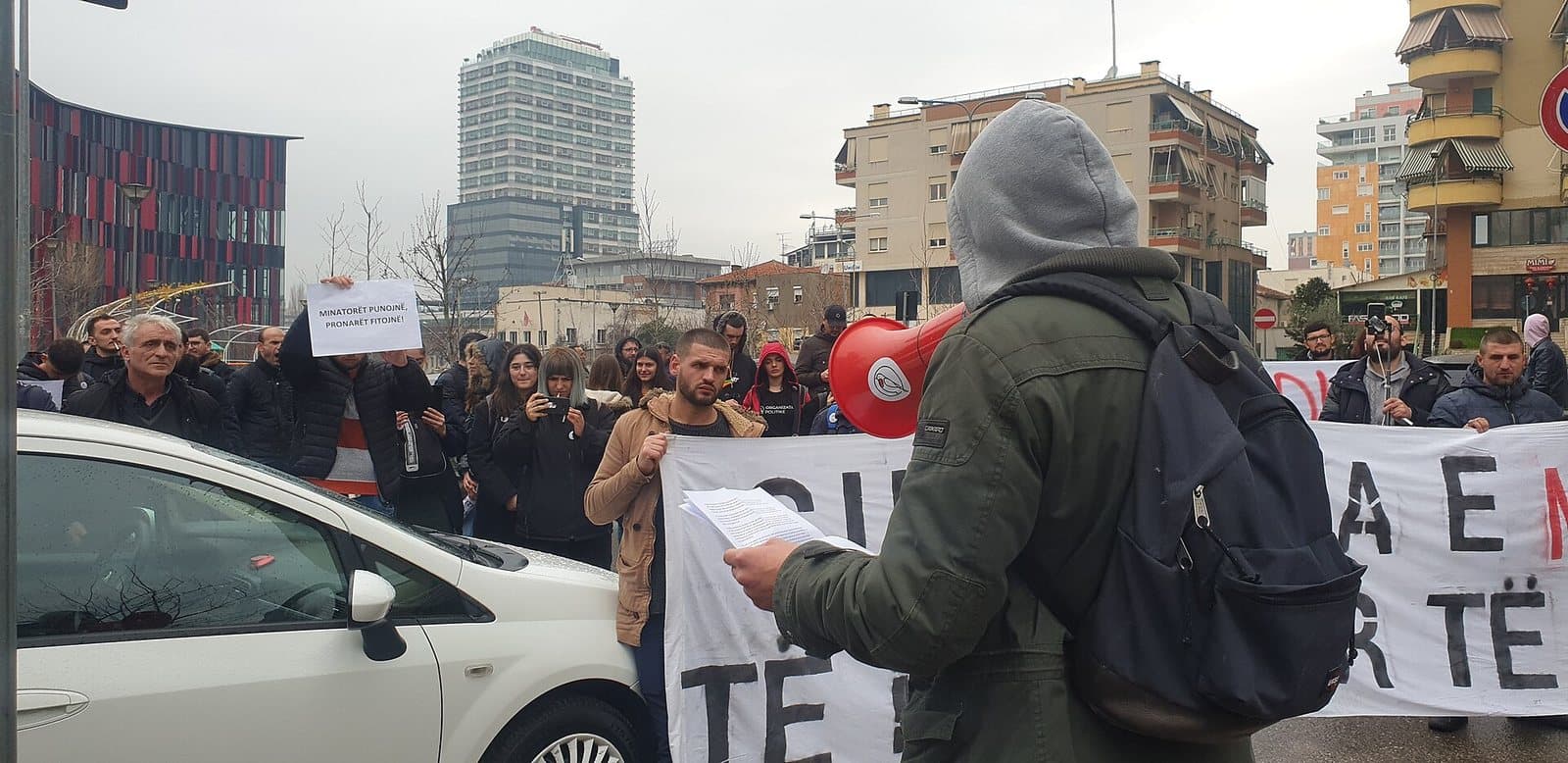 Bulqizë miners protest in Tirana