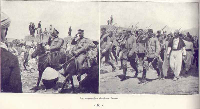 Montenegrin troops leave Shkoder