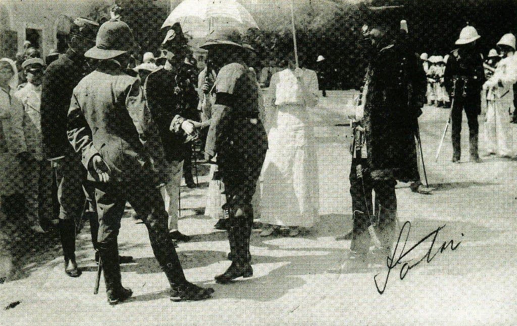 International troops in the streets of Shkodër