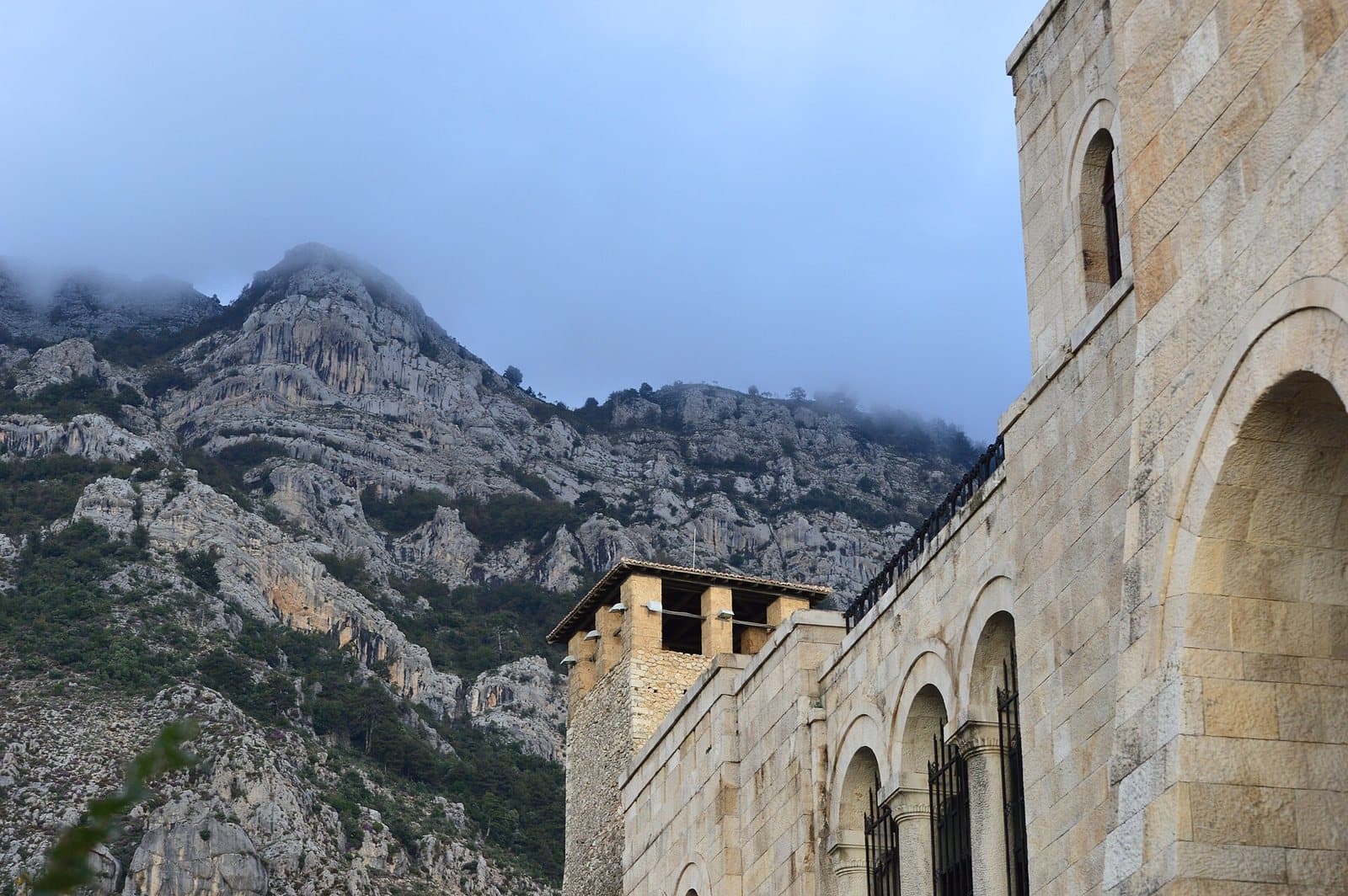 The Skanderbeg museum and the clock tower at Krujë