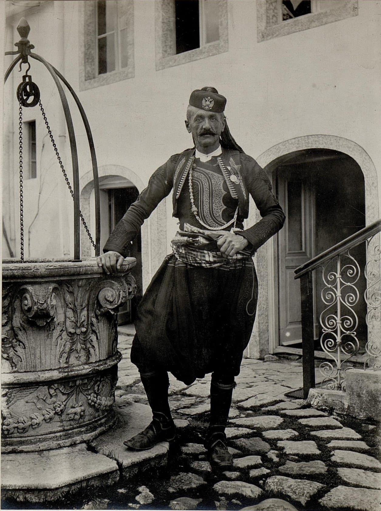 Outside the Austro-Hungarian consulate at Shkoder