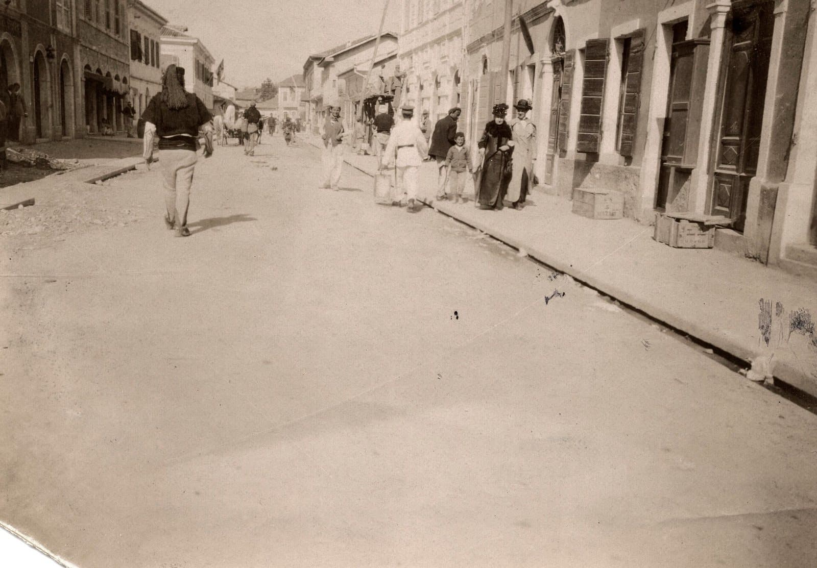 The main street of Shkodër in 1914